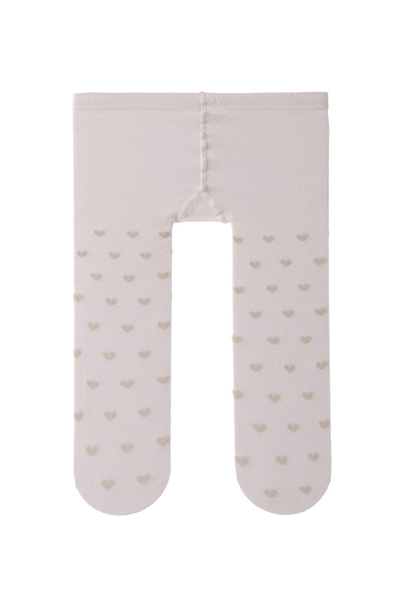 Collant in caldo cotone fantasia cuori