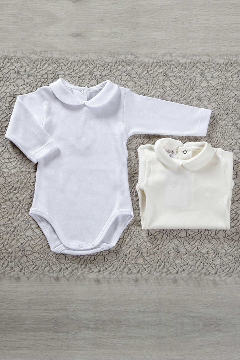 Camicia Body In Estate Neonato Body Manica Lunga Con Colletto 100