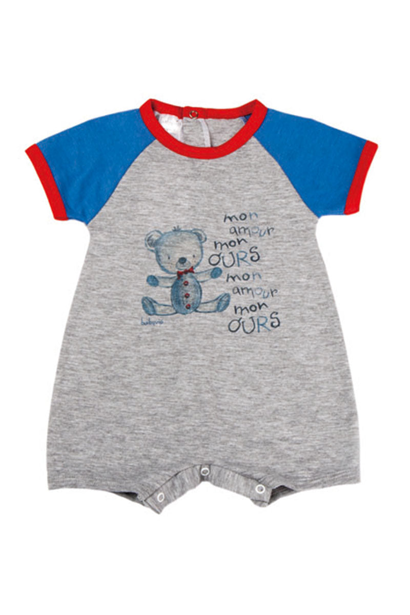 Pagliaccetto mezza manica in cotone con stampa