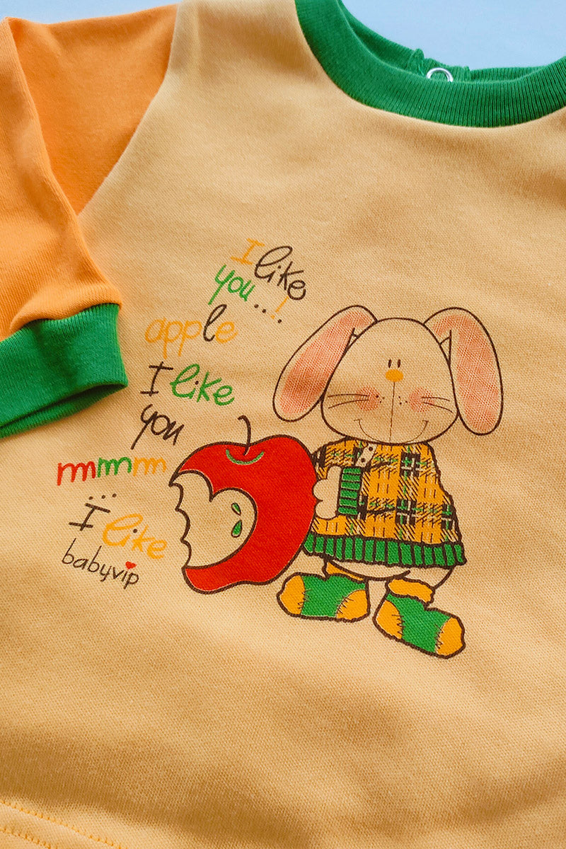 Completo due pezzi in caldo cotone con stampa