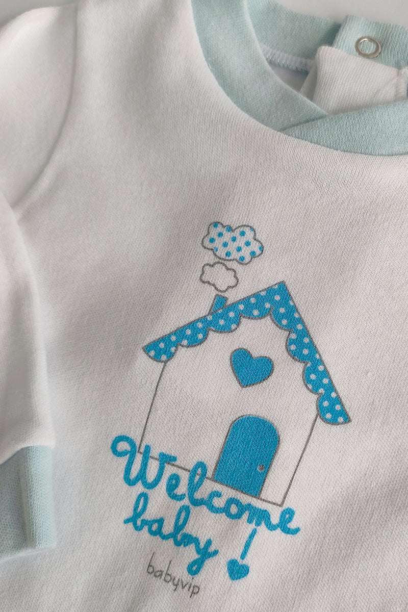 Completo 2 pezzi in caldo cotone con stampa