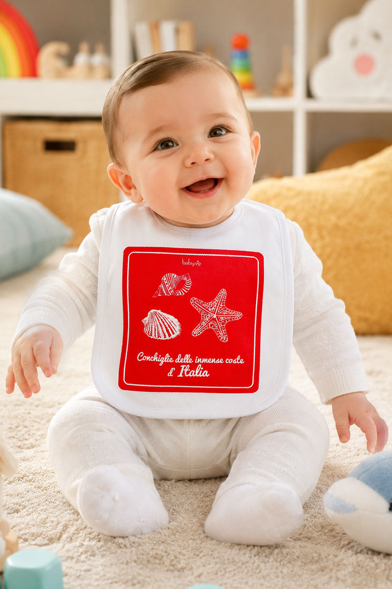 Bavette in cotone con stampe colorate assortite - 3 pezzi