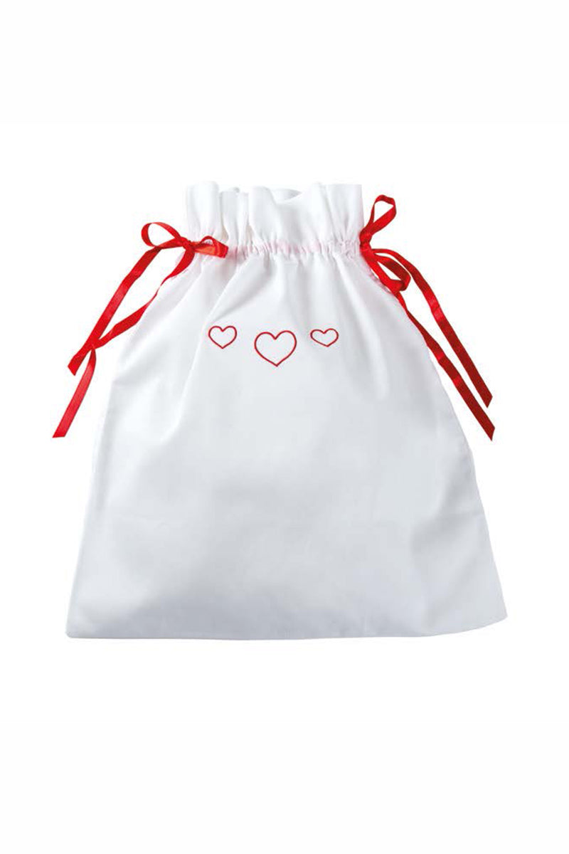 Sacchetto primo cambio porta corredino con ricamo