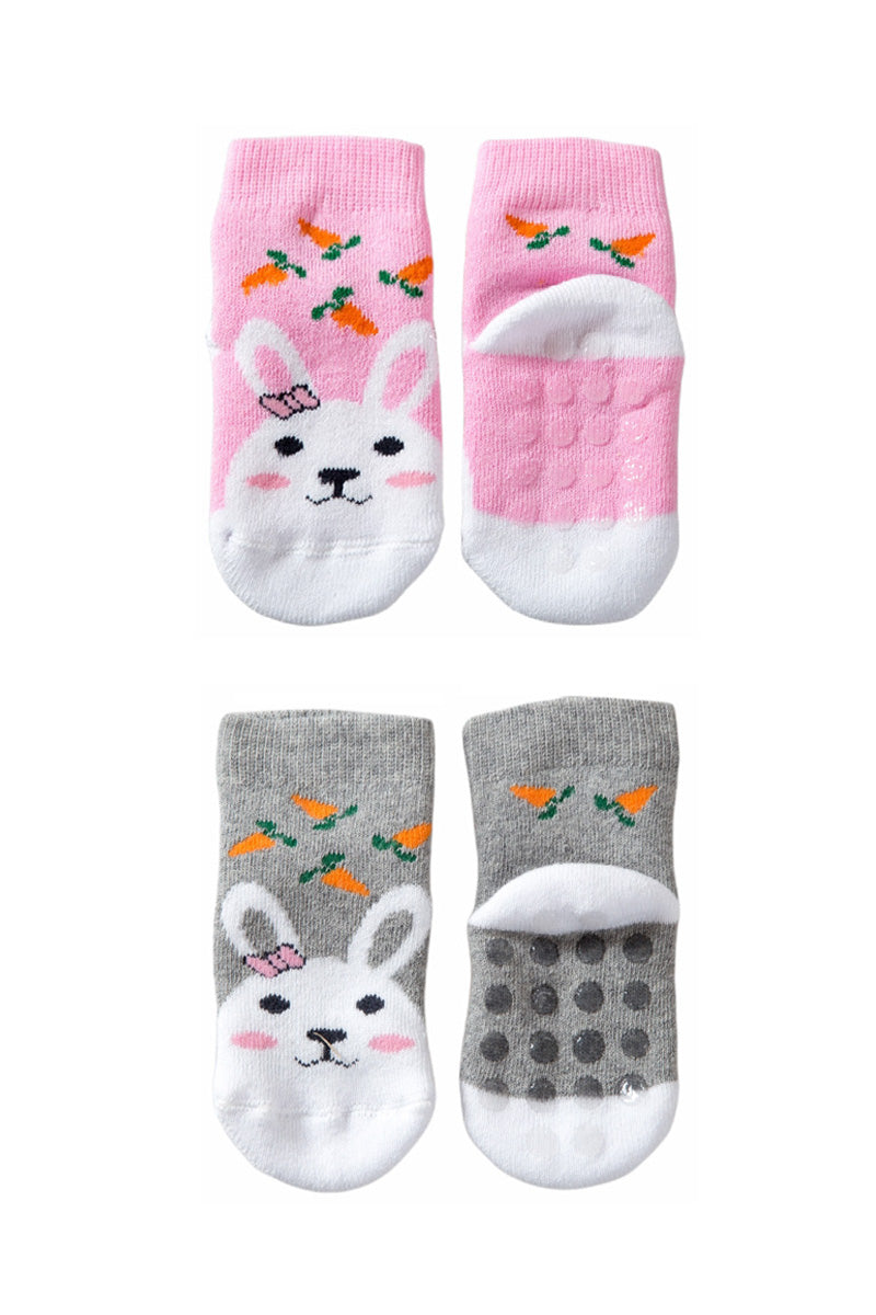 Calzino in spugna con applicazione antiscivolo