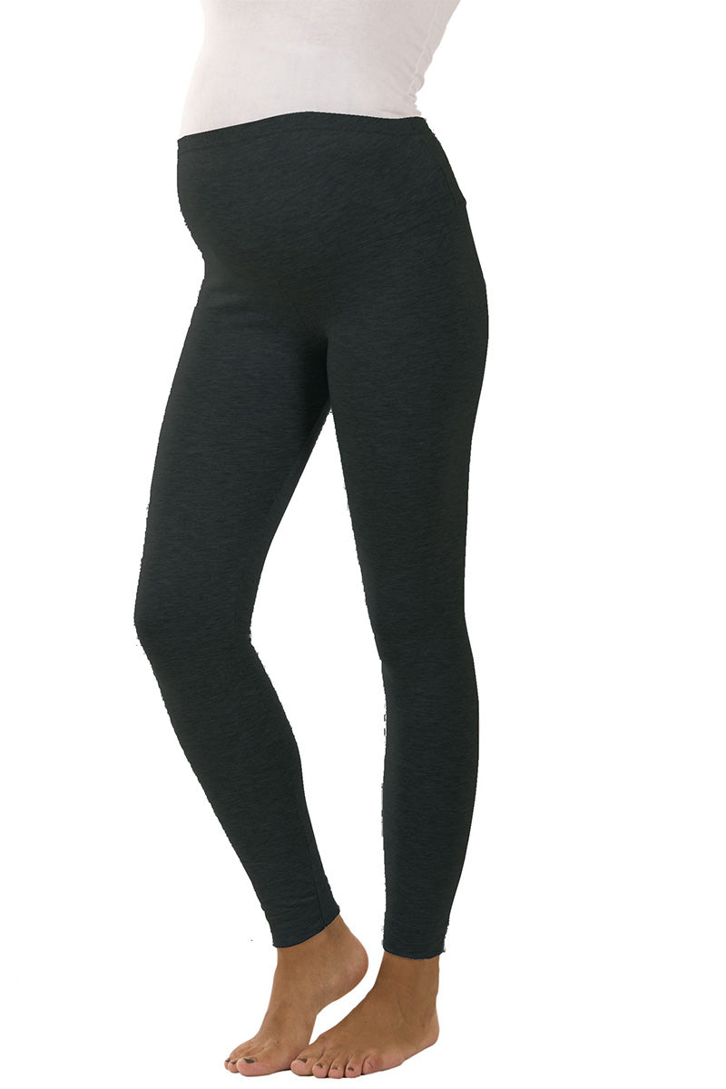 Leggings donna premaman conformato garzato