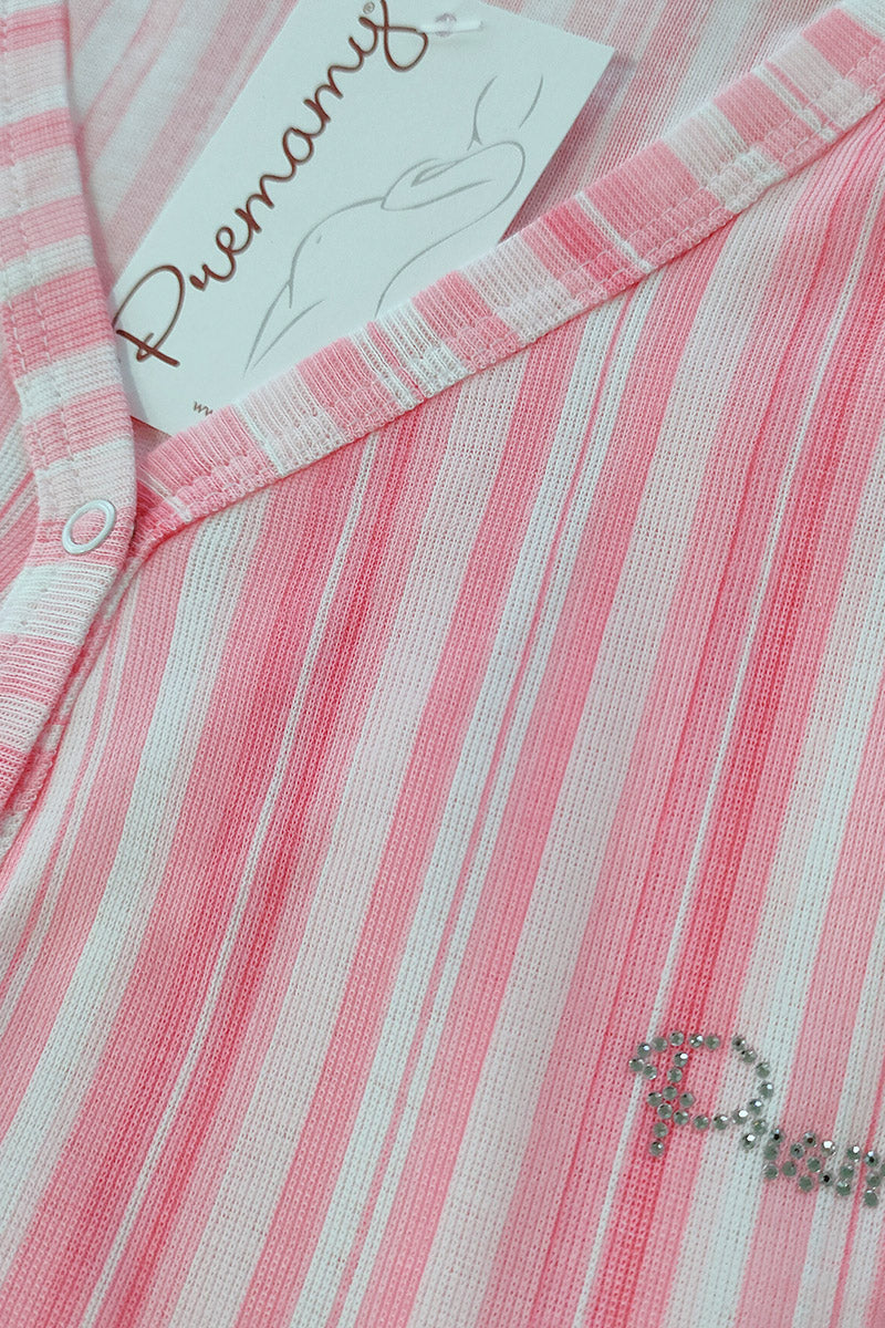 Camicia da notte premaman modello serafino manica lunga