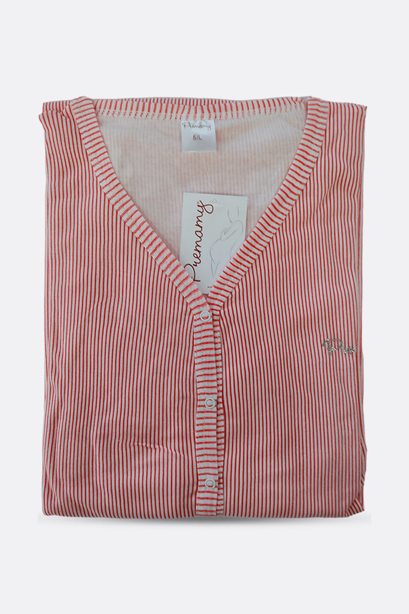 Camicia da notte premaman modello serafino manica lunga