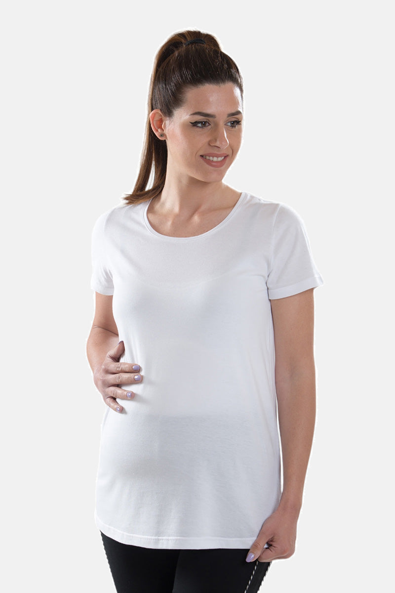 T-Shirt in cotone jersey pre-post parto mezza manica