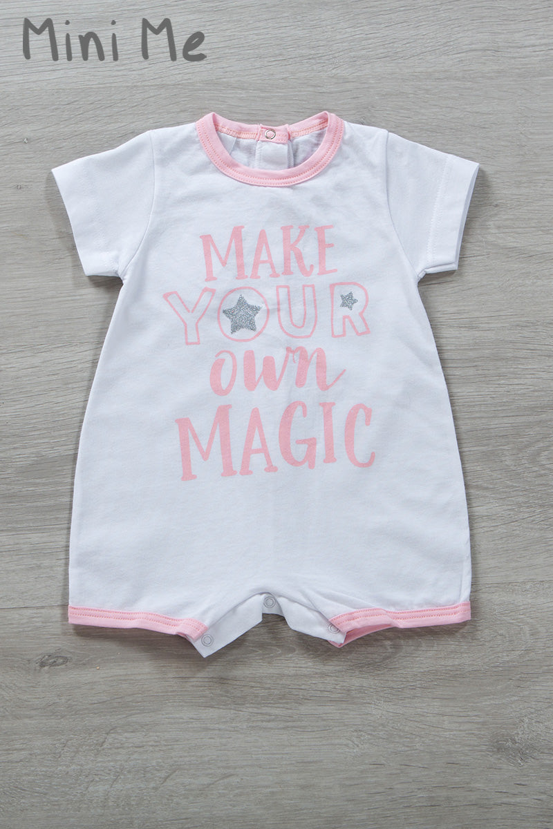 Pagliaccetto neonata in jersey 100% cotone con stampa