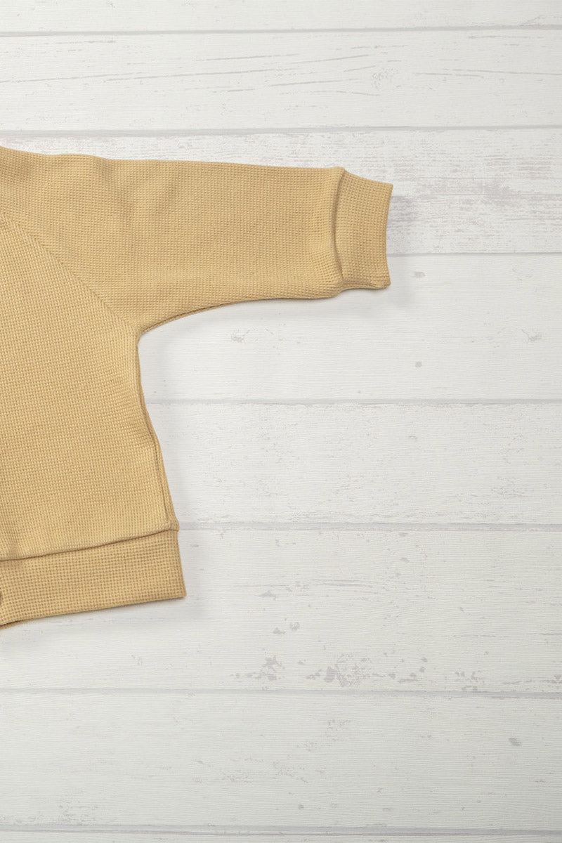 Cardigan in maglia con maniche raglan e bottoni vintage