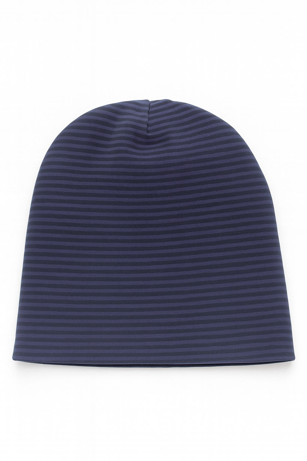 Cappellino in cotone elasticizzato con fantasia rigata