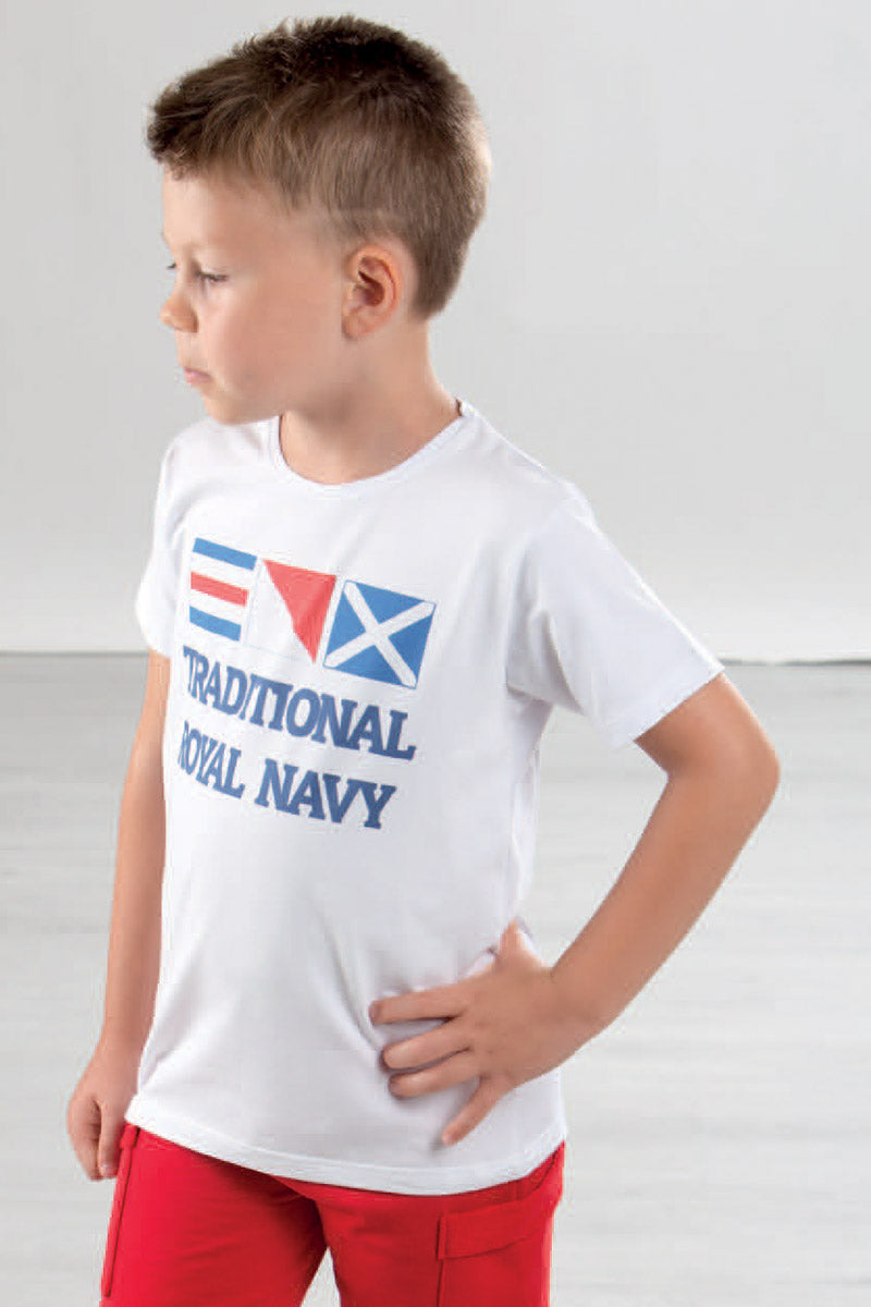 T-shirt mezza manica in cotone jersey con stampa