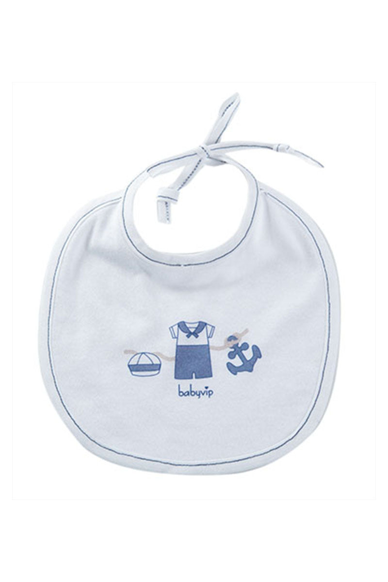 Bavetta in tela di cotone con stampa