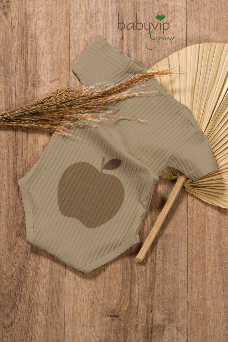 Body neonato in cotone a mezza manica