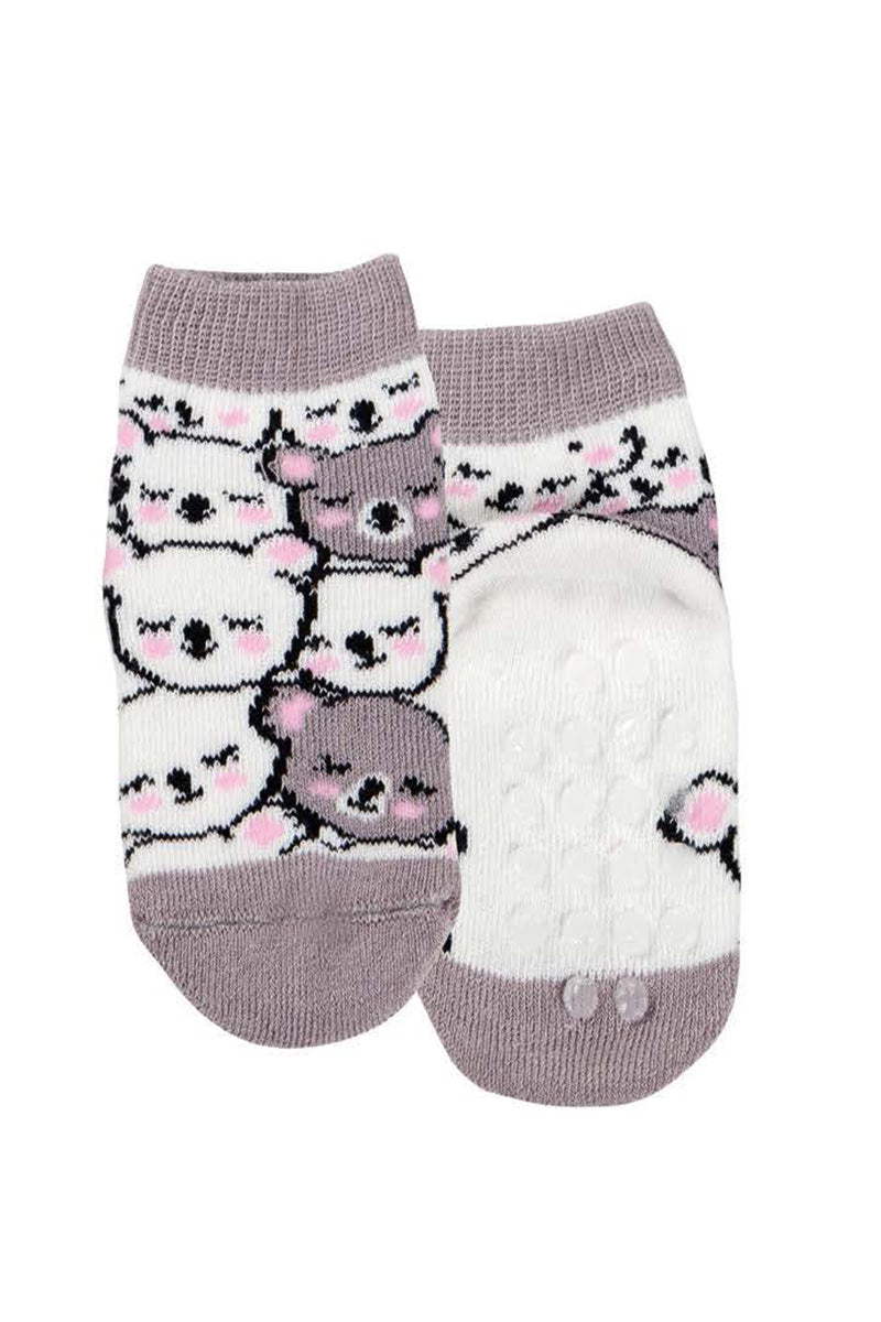 Calzino in spugna con applicazione antiscivolo