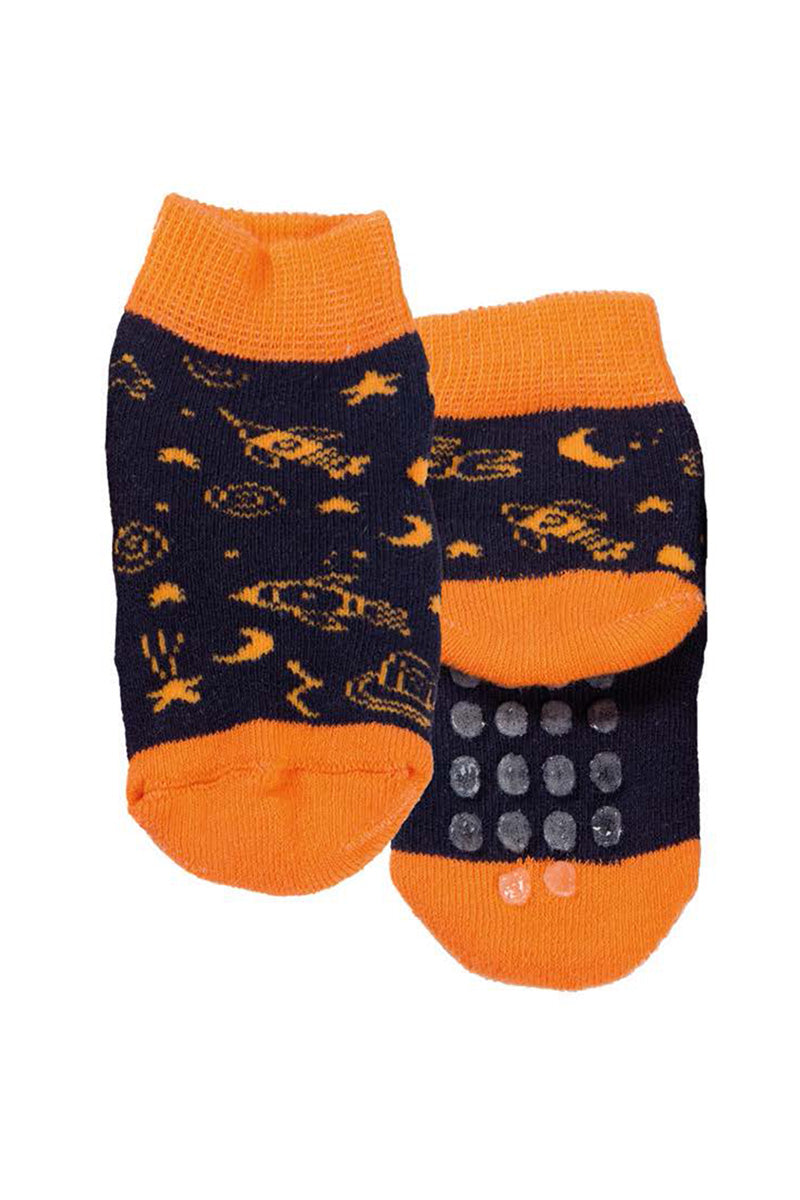 Calzino in spugna con applicazione antiscivolo