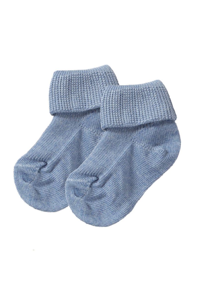 Calzino links con risvolto in cotone caldo