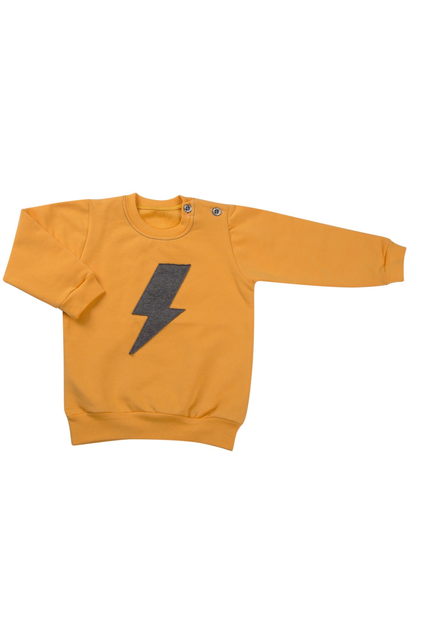 Maglia in felpa garzata con applicazione