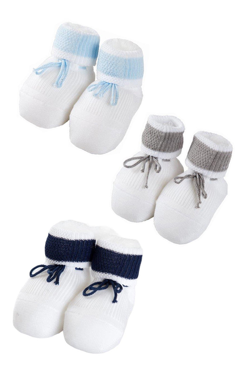 Scarpina neonato in cotone mercerizzato