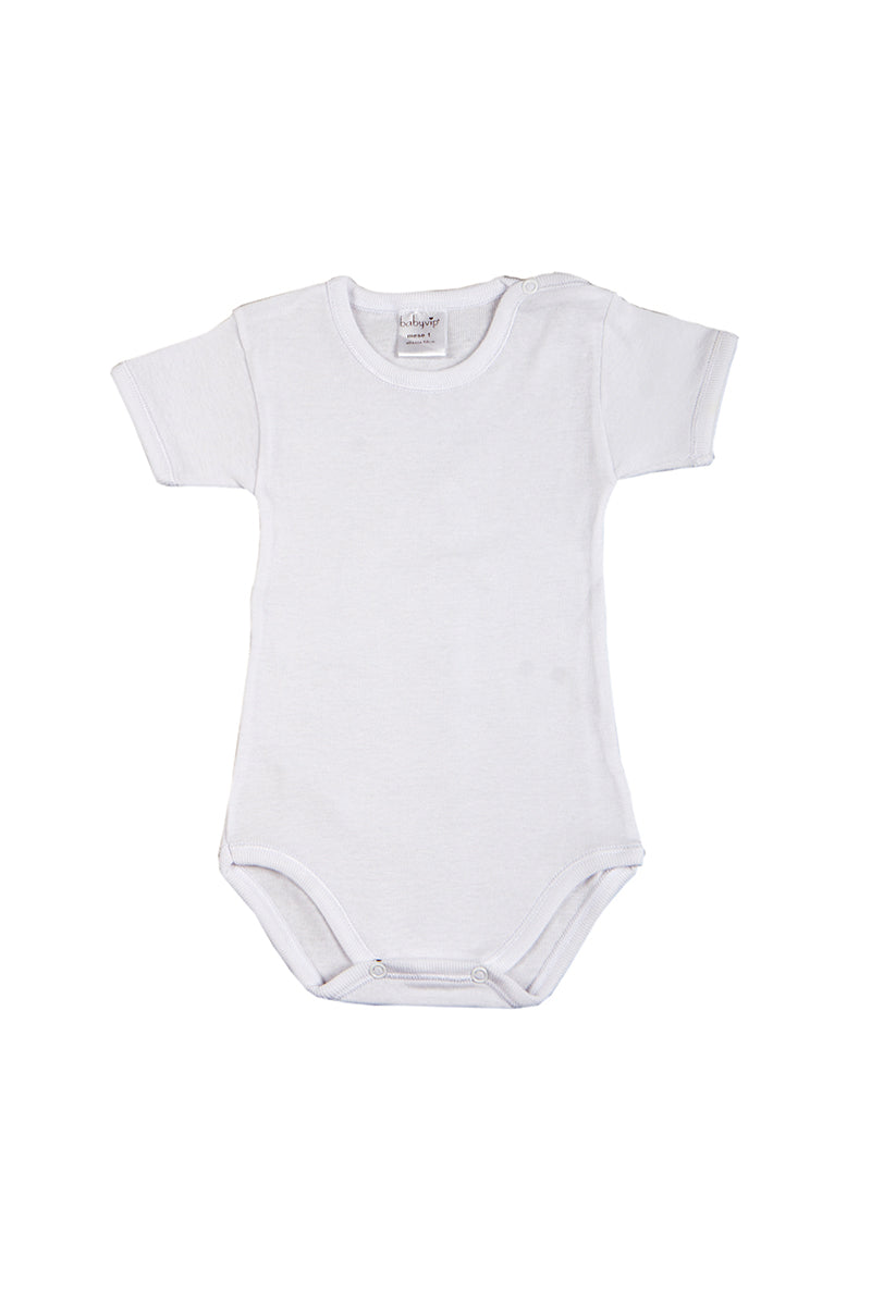 2 Body mezza manica con bottoncini su spalla in cotone