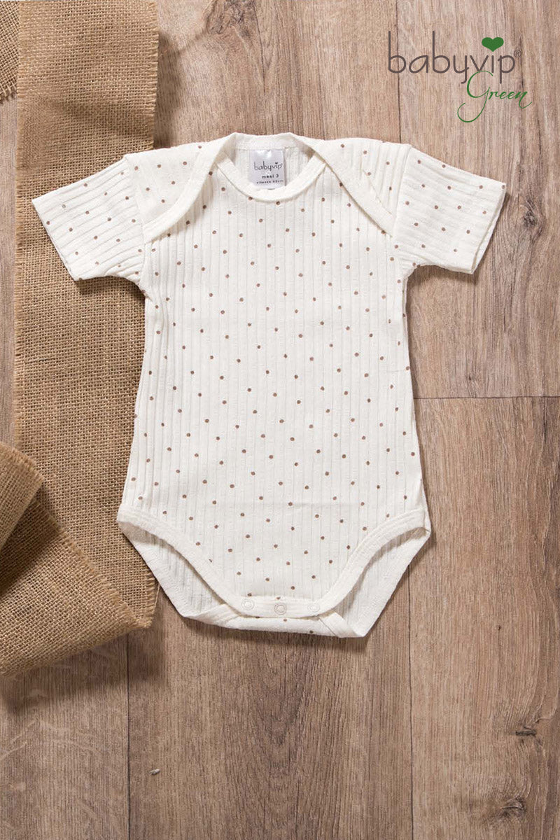 Body neonato in cotone a mezza manica