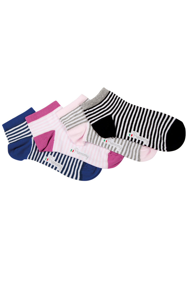 8 paia mini calza donna modello ciclista fantasia