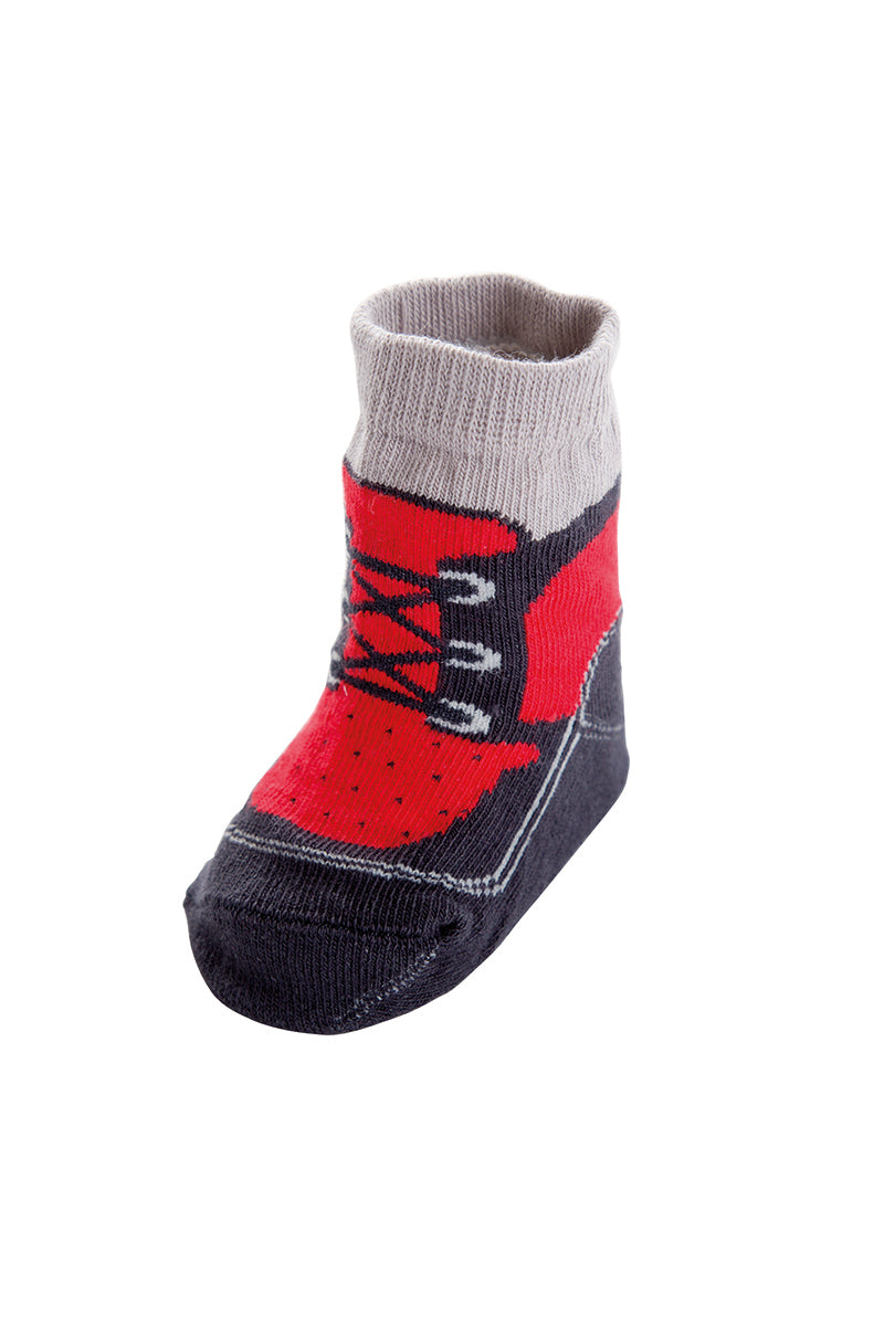 Set 6 calzini neonato a forma di scarpetta