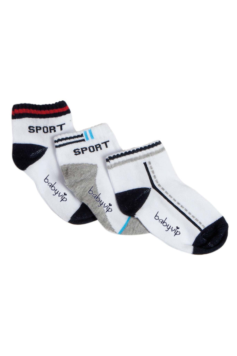 3 paia calzino in cotone mercerizzato