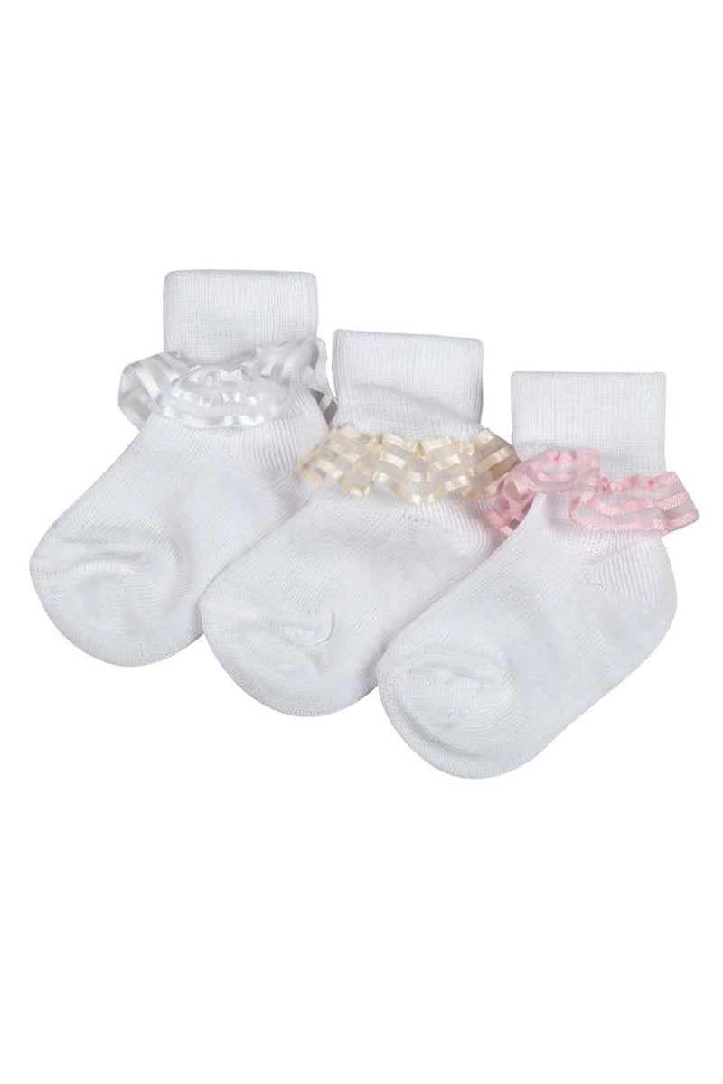 Calzino in cotone mercerizzato con risvolto