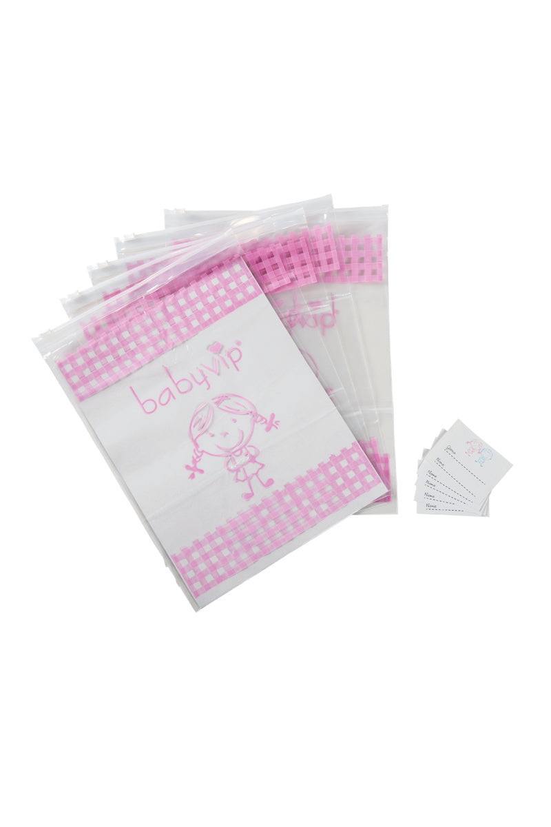 Sacchetti trasparenti con chiusura ermetica per corredino mis. 26x34 cm