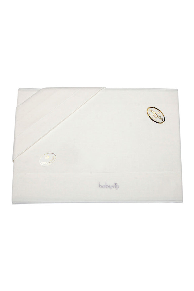 Set lenzuola 3 pezzi per carrozzina e culletta con ricamo