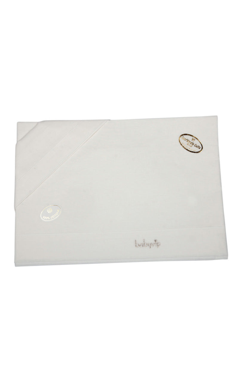 Set lenzuola 3 pezzi per carrozzina e culletta con ricamo