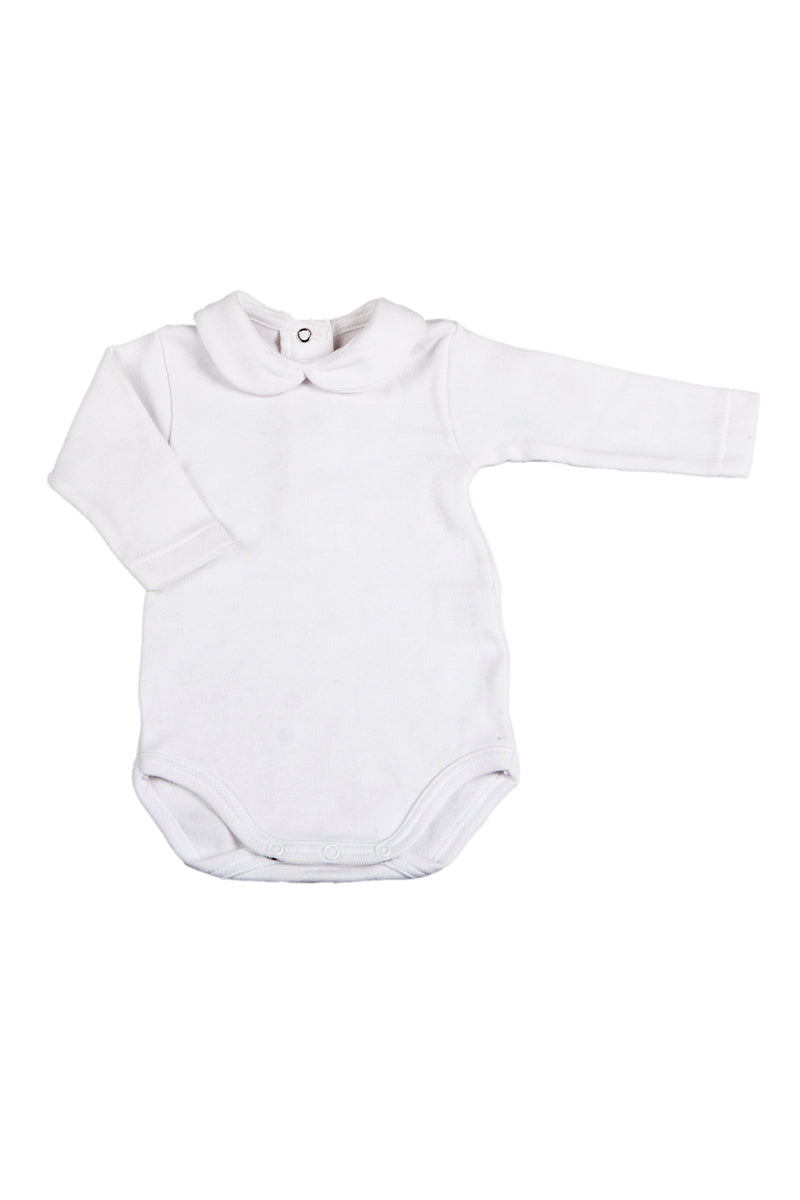 Body manica lunga con colletto - 100% cotone caldo