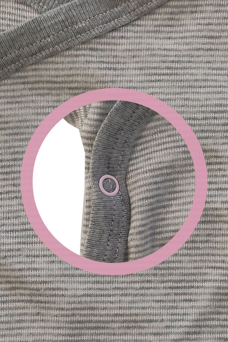 2 Body Scaldacuore mezza manica in cotone fantasia fil a fil