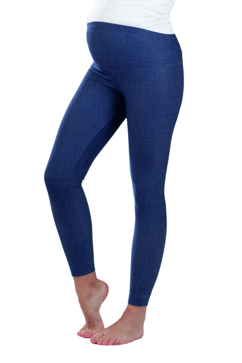 Leggings premaman effetto jeans conformato