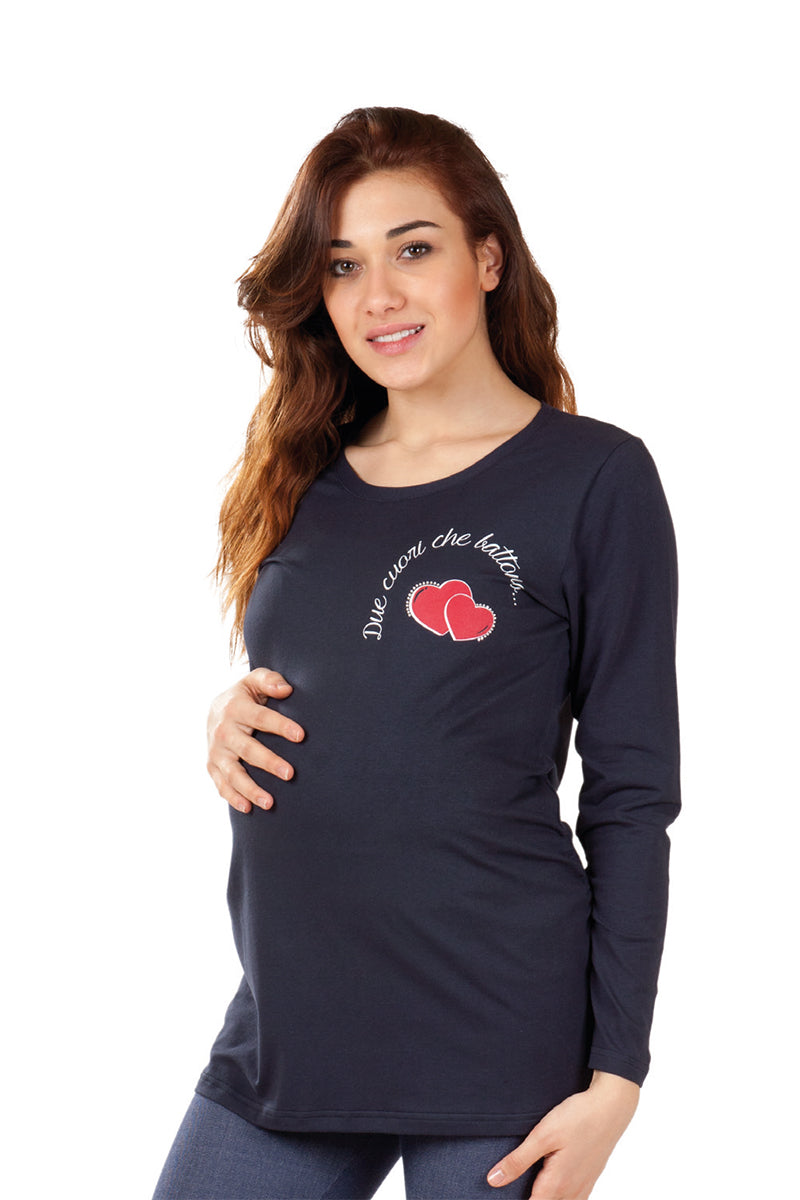 Maxi Maglia manica lunga con stampa