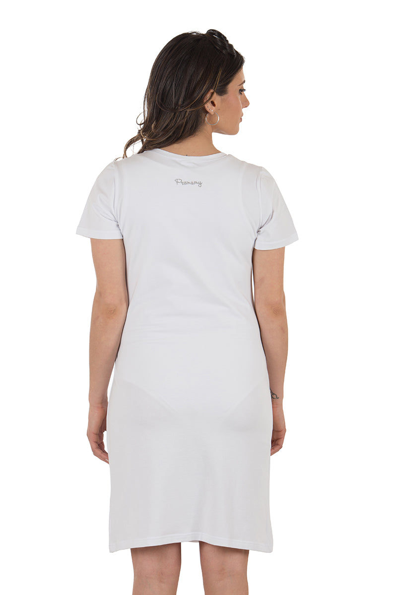 Vestito mezza manica con stampa