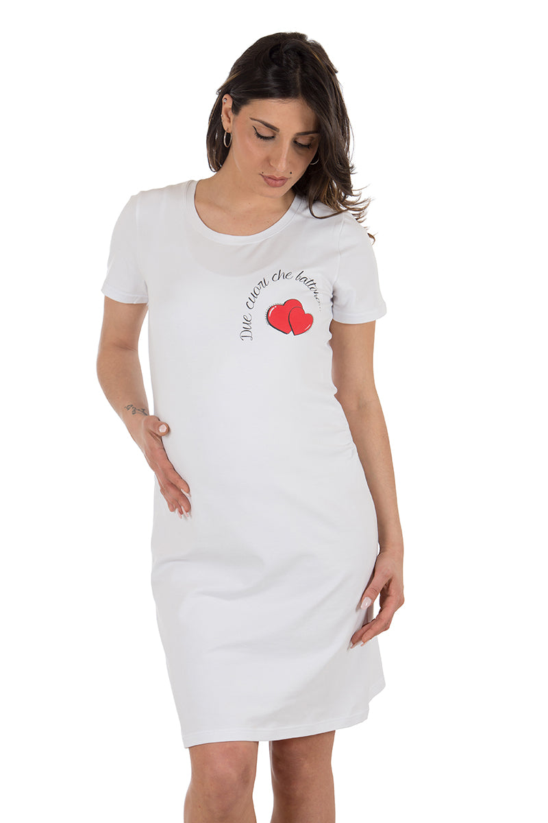 Vestito mezza manica con stampa