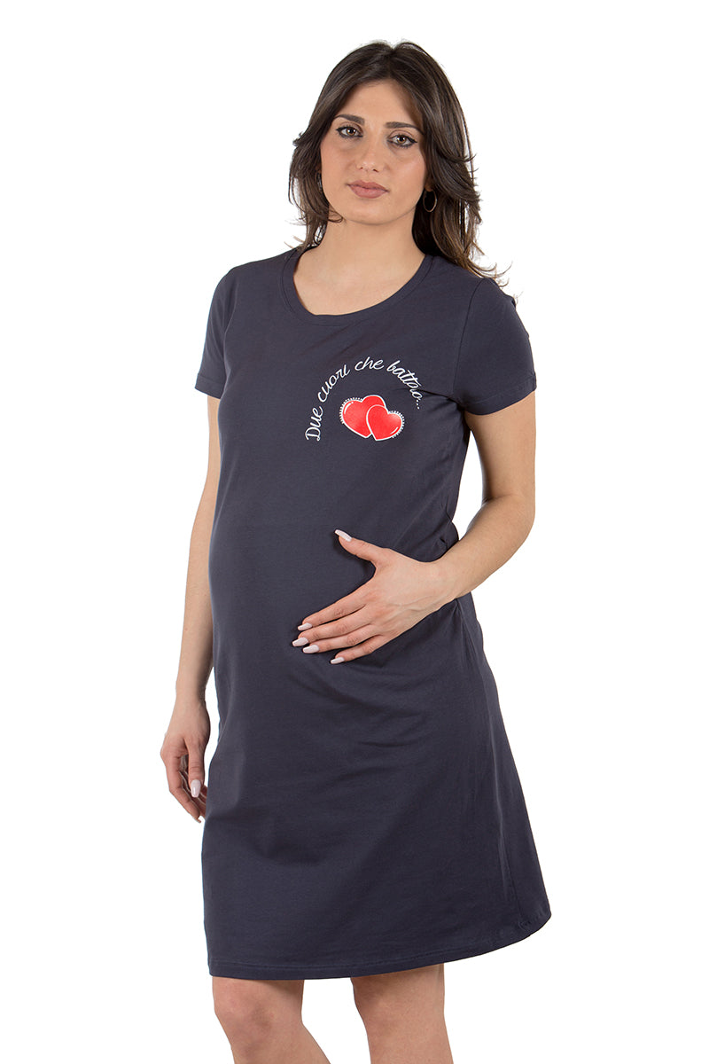 Vestito mezza manica con stampa