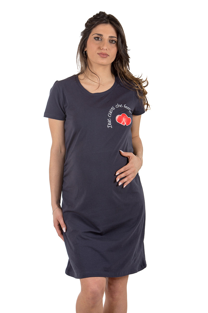Vestito mezza manica con stampa