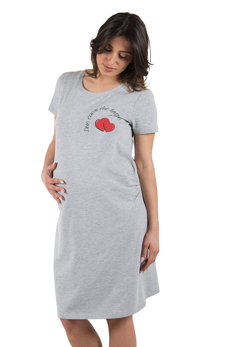 Vestito mezza manica con stampa