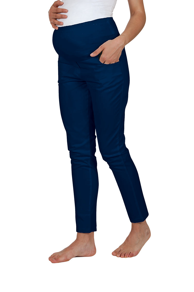 Pantalone Premaman conformato in tela di cotone