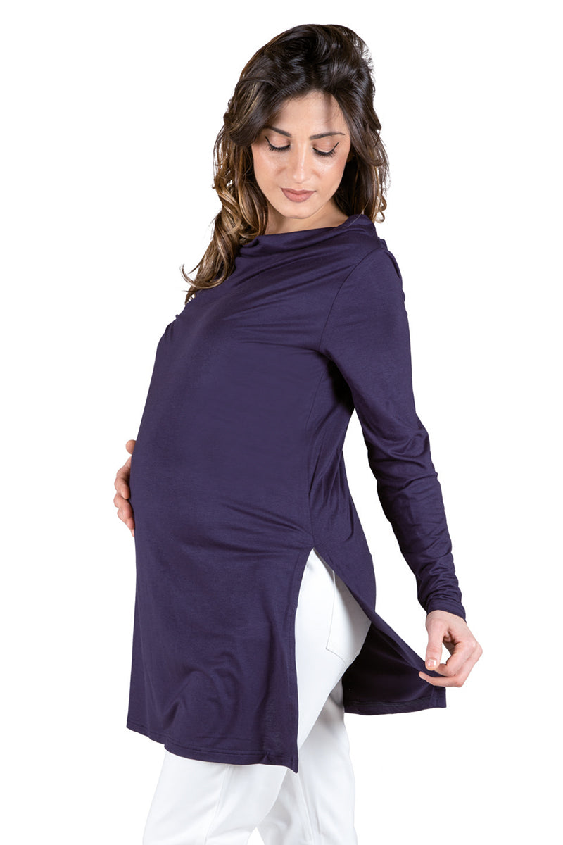 Maxi Maglia manica lunga con spacchi laterali