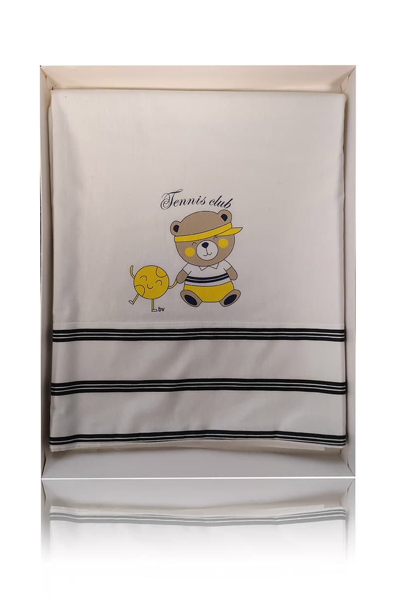 Set lenzuola 3 pezzi per carrozzina e culletta con stampa