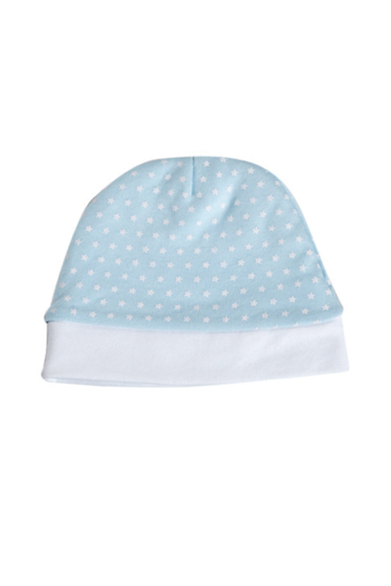 Cappellino in caldo cotone con fantasia stelline
