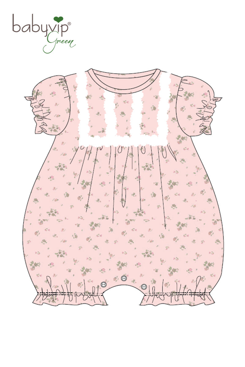 Pagliaccetto neonata in tela di cotone organico