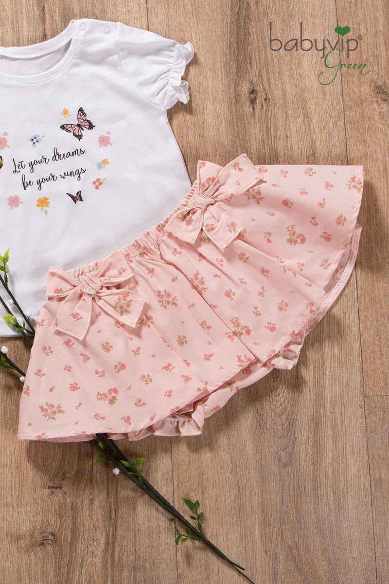 Short neonata in cotone organico