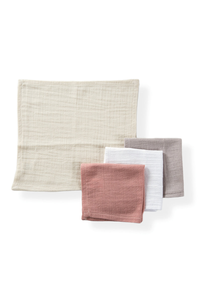 4 Mussole asciugamano da bagno per neonato in 100% cotone – Premamy