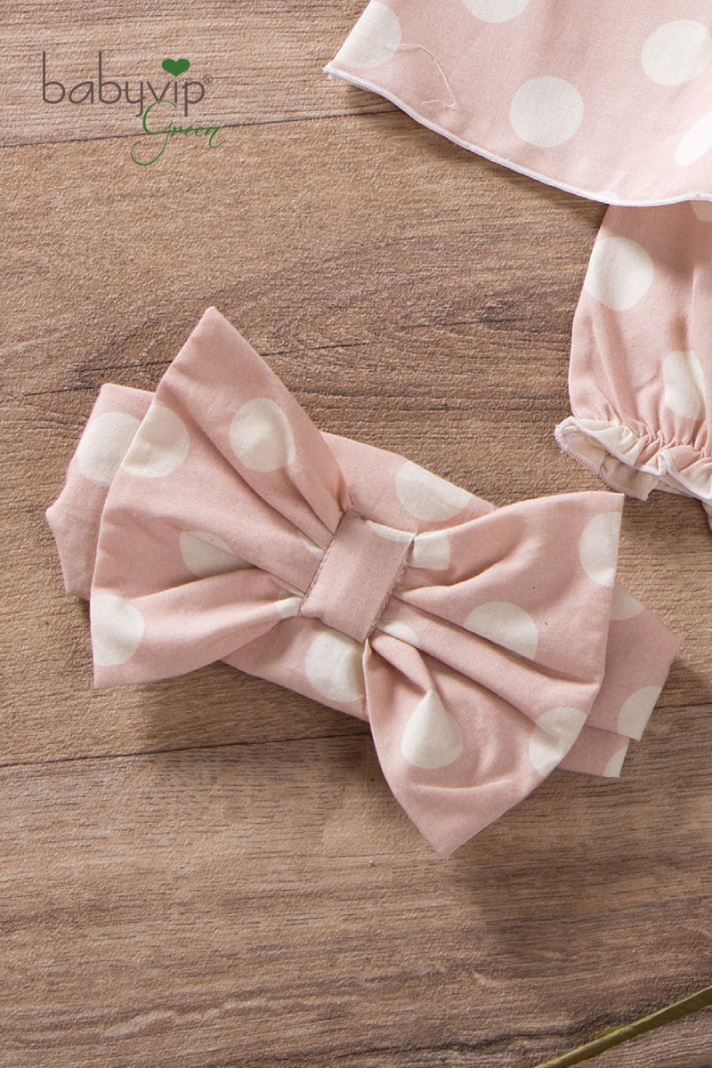 Fascia per capelli con fiocco in tela di cotone organico