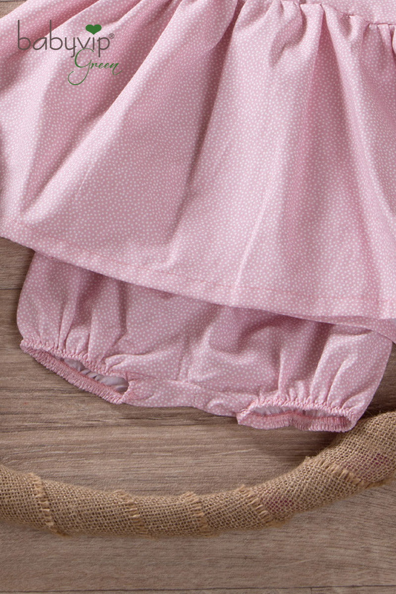 Mutandina fantasia micro pois in tela di cotone organico